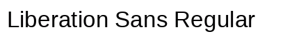Liberation Sans Regular preview