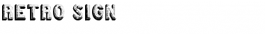 Download Retro sign Font Download Retro sign Font