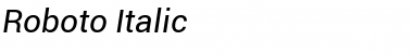 Roboto Italic Font Roboto Italic Font