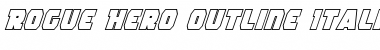 Rogue Hero Outline Italic Font