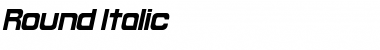 Round Italic Font Round Italic Font