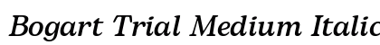 Bogart Trial Medium Italic