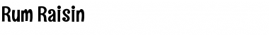 Rum Raisin Font