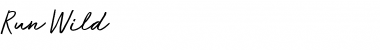 Download Run Wild - Demo Font Download Run Wild - Demo Font