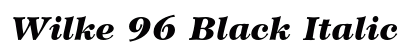Wilke 96 Black Italic preview