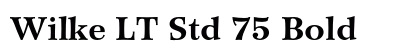 Wilke LT Std 75 Bold preview
