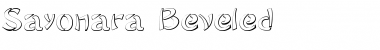 Sayonara Beveled Font