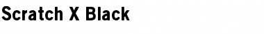 Download Scratch X Black Font