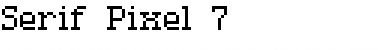 Serif Pixel-7 Font