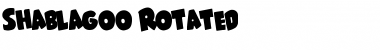 Shablagoo Rotated Font