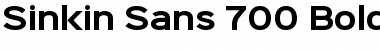 Download Sinkin Sans 700 Bold Font