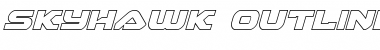Skyhawk Outline Italic Font