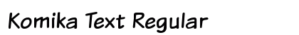 Komika Text Regular Preview