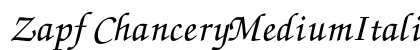 Zapf ChanceryMediumItalic Preview