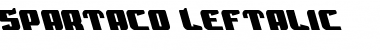 Spartaco Leftalic Italic Font