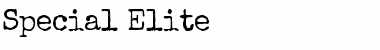 Special Elite Regular Font