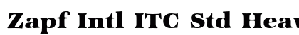 Zapf Intl ITC Std Heavy preview