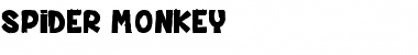 SPIDER MONKEY Font