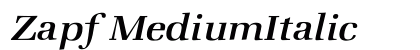 Zapf MediumItalic preview