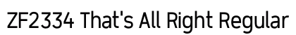 ZF2334 That's All Right Regular preview