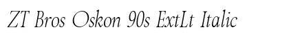 ZT Bros Oskon 90s ExtLt Italic