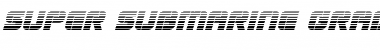 Super Submarine Gradient Italic Font