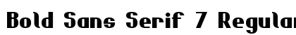 Bold Sans Serif 7 Regular