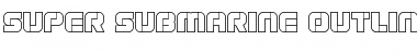 Super Submarine Outline Font
