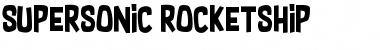 Supersonic Rocketship Font
