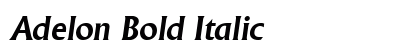 Adelon Bold Italic preview