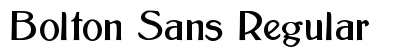 Bolton Sans Regular