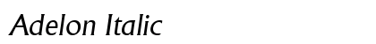 Adelon Italic Preview