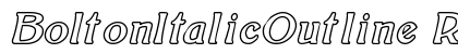 BoltonItalicOutline Regular