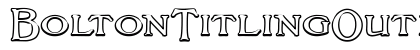 BoltonTitlingOutline Regular preview
