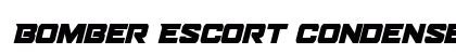 Bomber Escort Condensed Italic Regular
