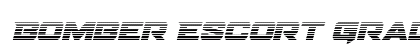 Bomber Escort Gradient Italic Regular