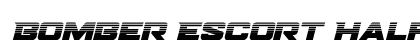 Bomber Escort Halftone Italic Regular