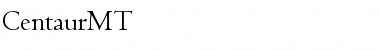 CentaurMT Font
