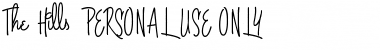 Download The Hills PERSONAL USE ONLY Font Download The Hills PERSONAL USE ONLY Font