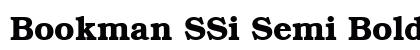 Bookman SSi Semi Bold preview