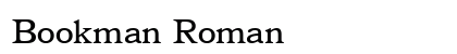 Bookman Roman Preview