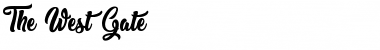 Download The West Gate Font Download The West Gate Font