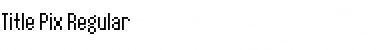 Download Title Pix Font Download Title Pix Font
