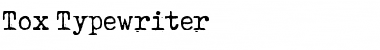 Tox Typewriter Regular Font