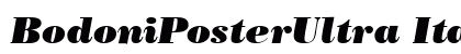 BodoniPosterUltra Italic preview