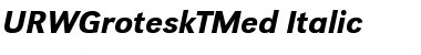 URWGroteskTMed Italic Font