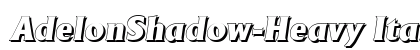 AdelonShadow-Heavy Italic