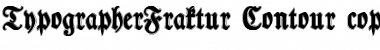 TypographerFraktur Contour Font