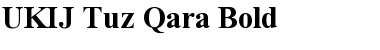 UKIJ Tuz Qara Bold Font