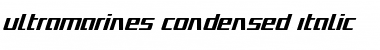 Ultramarines Condensed Italic Font